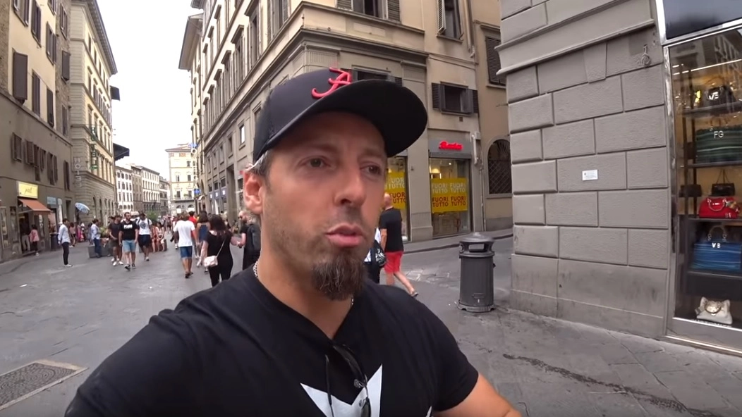 Il vlogger Harald Baldr a Firenze