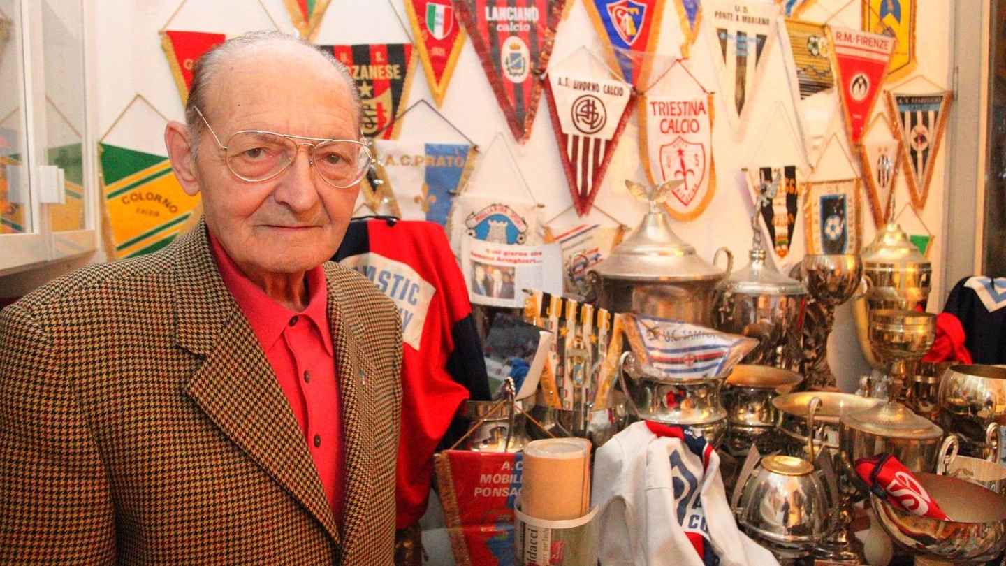 Romano Aringhieri, 84 anni, ha trascinato il Ponsacco dall’Interregionale alla serie C2. Ma riuscì anche a portare in paese la Nazionale di Arrigo Sacchi