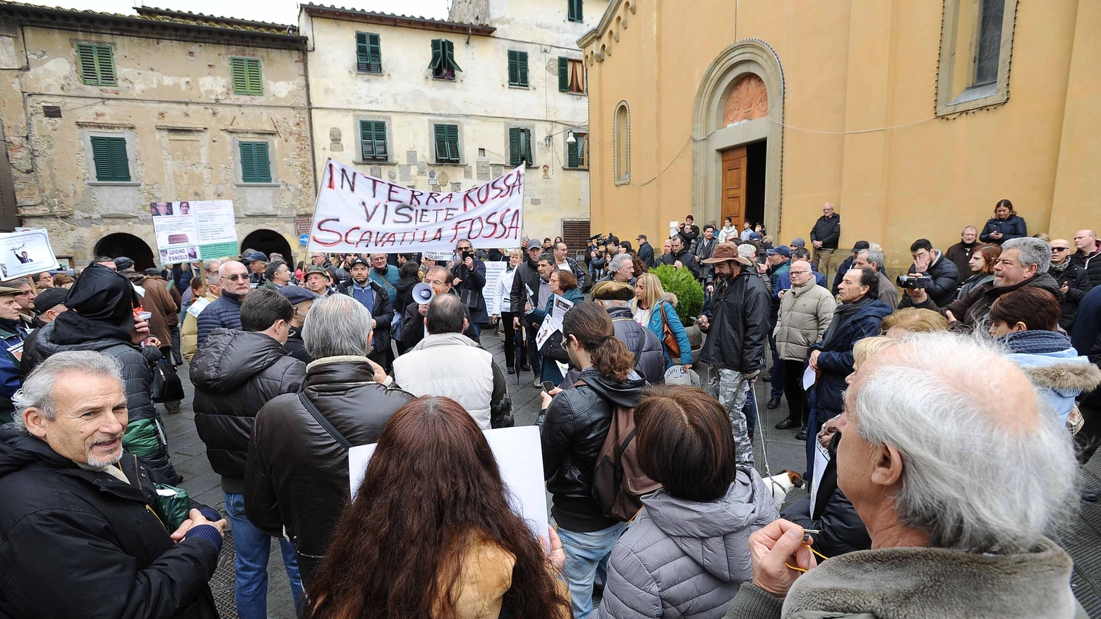 La protesta a Laterina