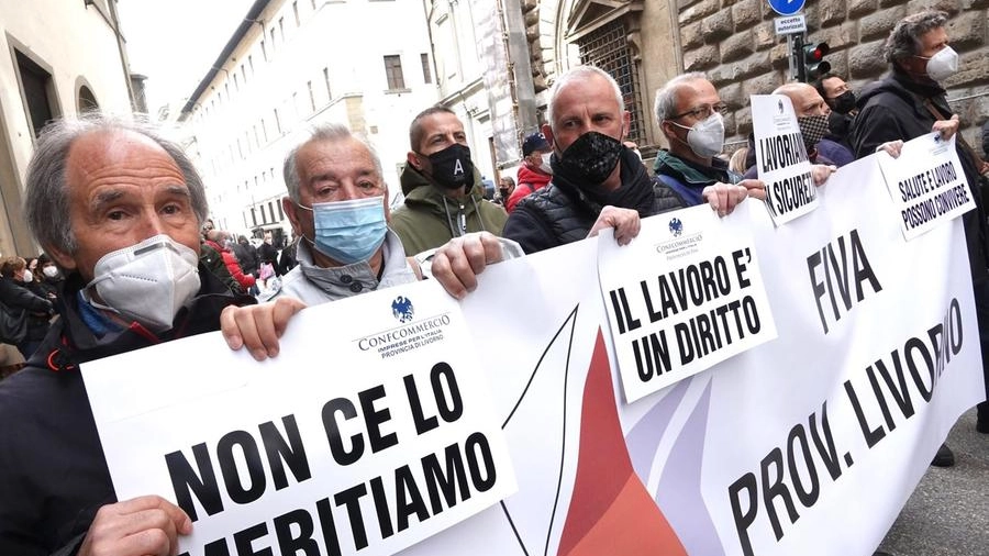 La manifestazione a Firenze (foto Gianluca Moggi/New Press Photo)