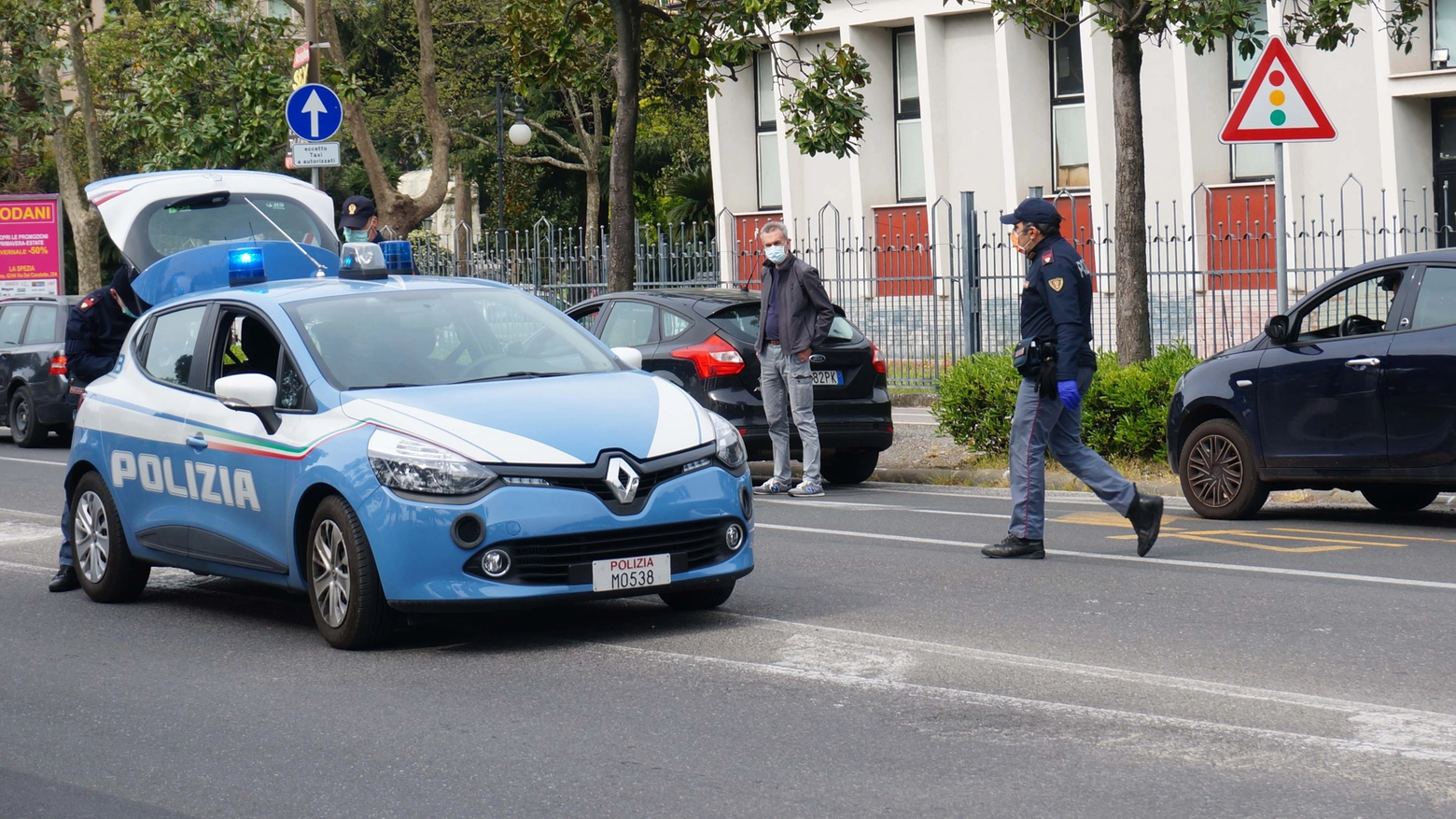 Necessario l'intervento della polizia