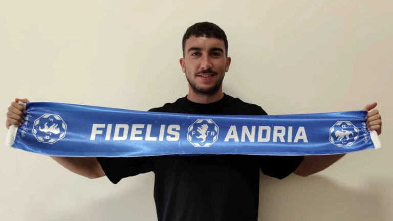 L'attaccante del Pisa in prestito alla Fidelis Andria, Thomas Alberti