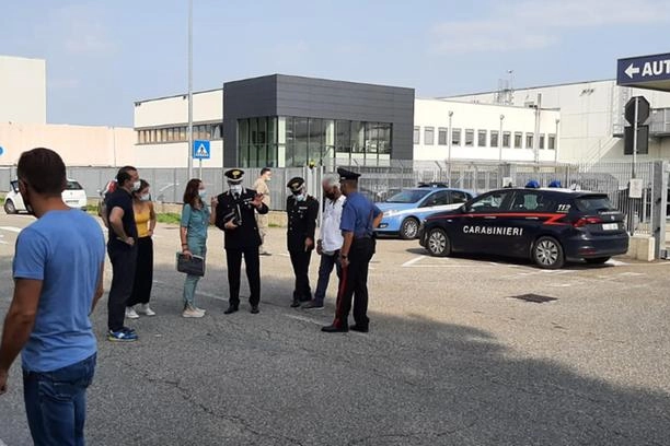 Biandrate, il presidio dove è avvenuta la tragedia