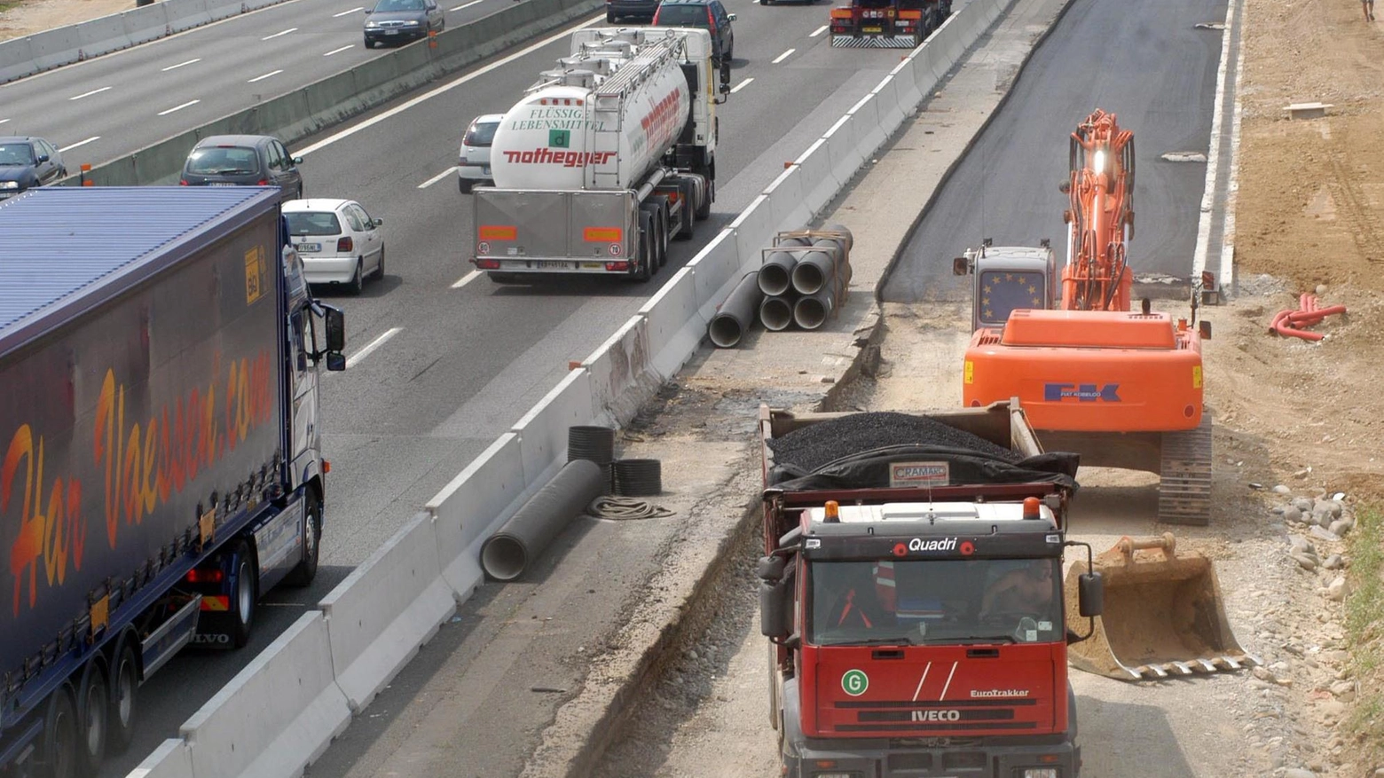 Troppi cantieri, stessi pedaggi  "Autotrasportatori in difficoltà"