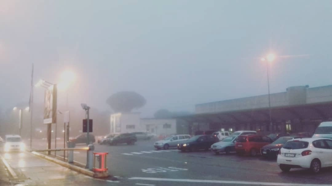La nebbia a Peretola (foto di un lettore)