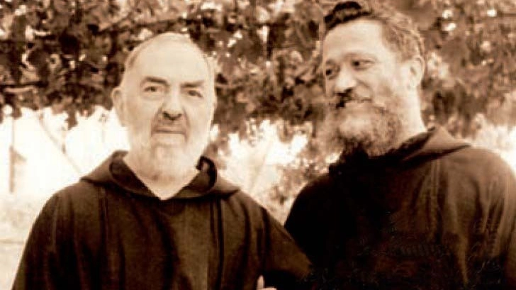  Padre Pio con padre Michelangelo Bazzali