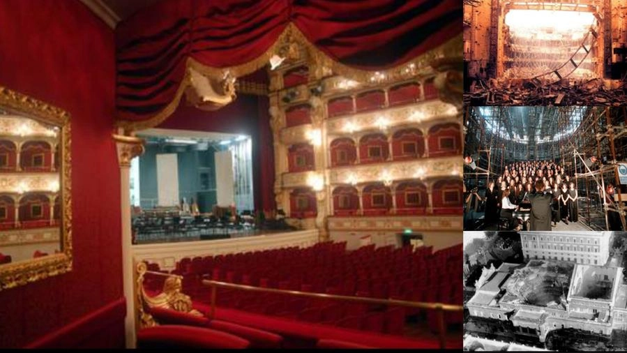 Il teatro Petruzzelli e le immagini della devastazione del rogo