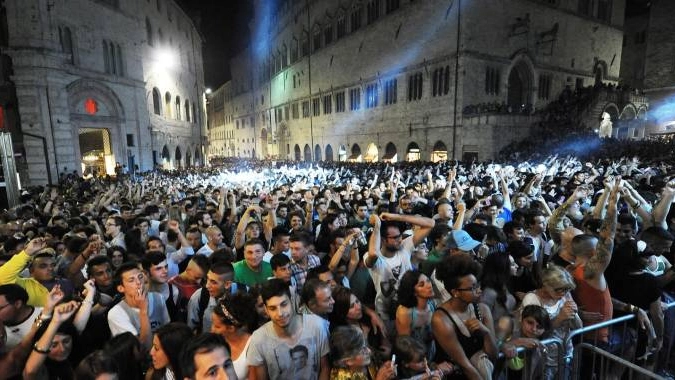 Un concerto in centro a Perugia