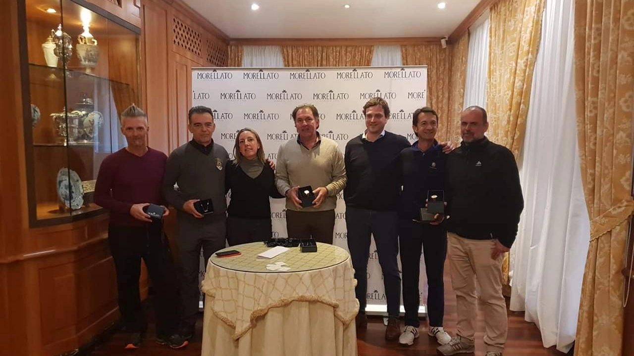 I premiati del Trofeo Morellato con Manola Neri e Giorgio Corsi (terzo, da destra)
