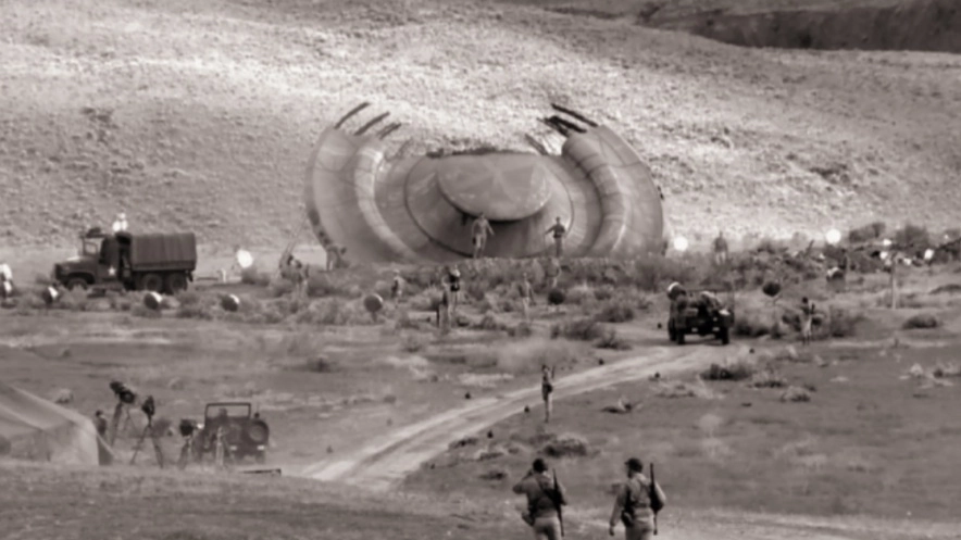 L'oggetto volante caduto in New Mexico (foto web)