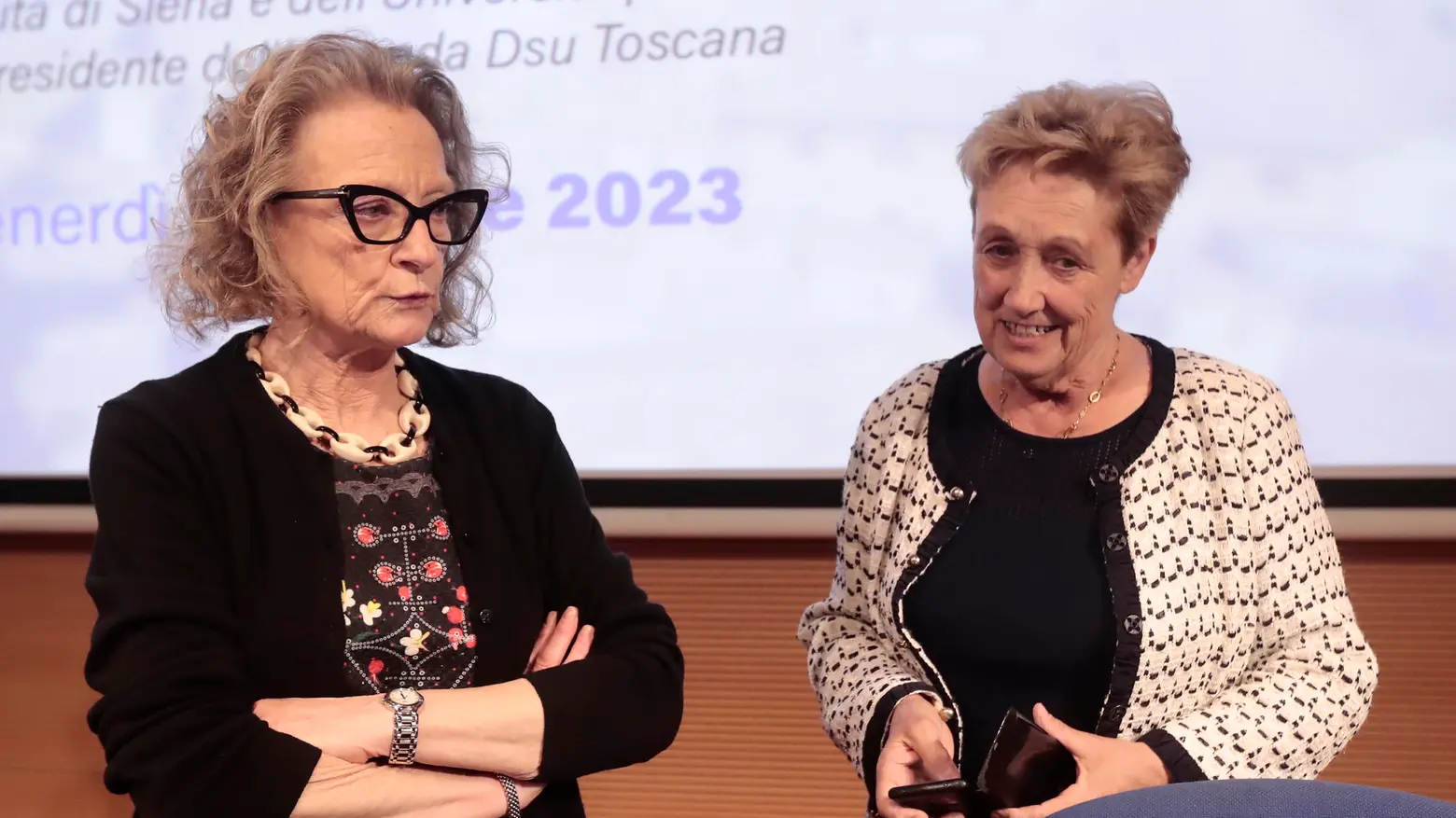 Anna Ferretti (a destra) e Nicoletta Fabio