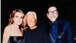 Claudia Gerini, Giorgio Armani e Giovanni Costantino a Marina di Carrara per il varo del superyacht Admiral 55 Claudia Gerini, Giorgio Armani e Giovanni Costantino a Marina di Carrara per il varo del superyacht Admiral 55