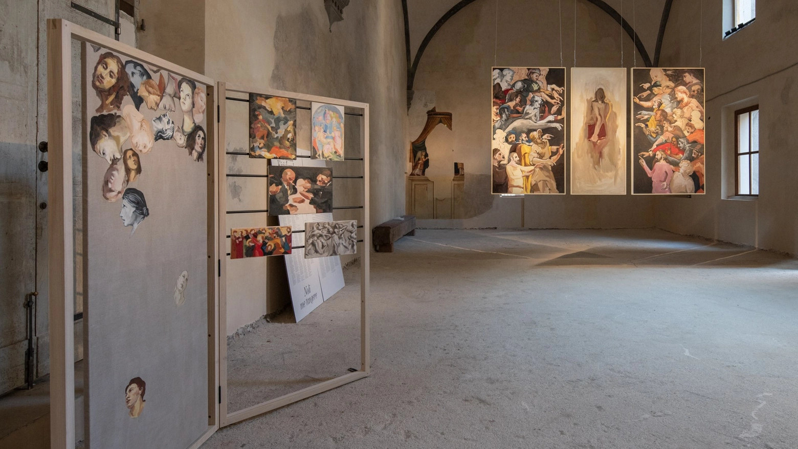 Uno scorcio dell'esposizione a Sant'Orsola Uno scorcio dell'esposizione a Sant'Orsola