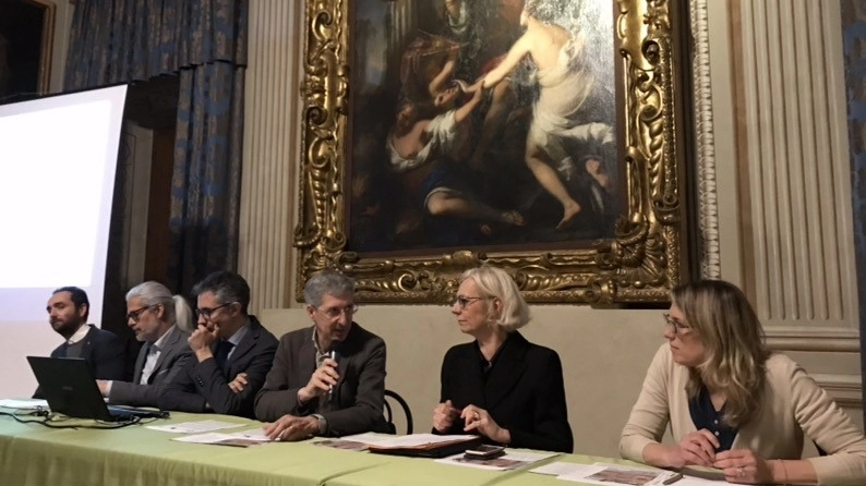 Un momento della conferenza alla Villa Medicea di Cerreto Guidi