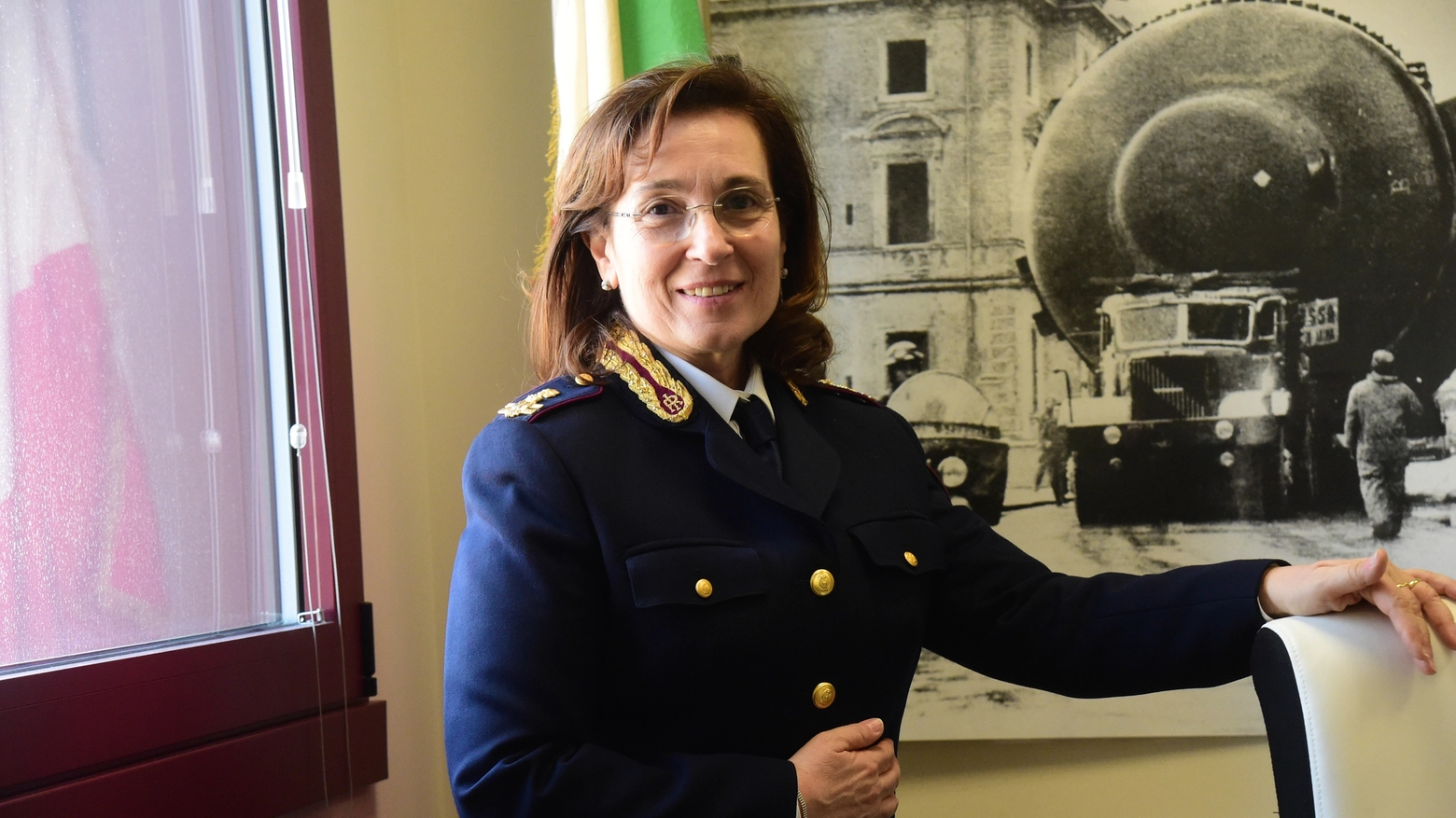 Cinzia Ricciardi, dirigente della Polizia Stradale in Toscana 