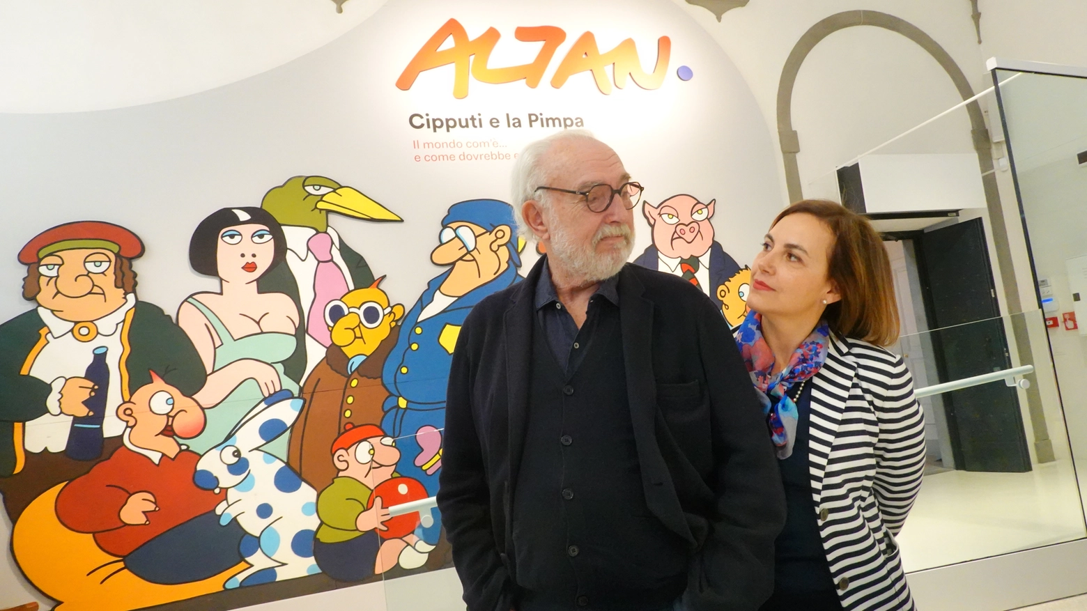 Altan con la figlia Kika (Acerboni/Fotocastellani)