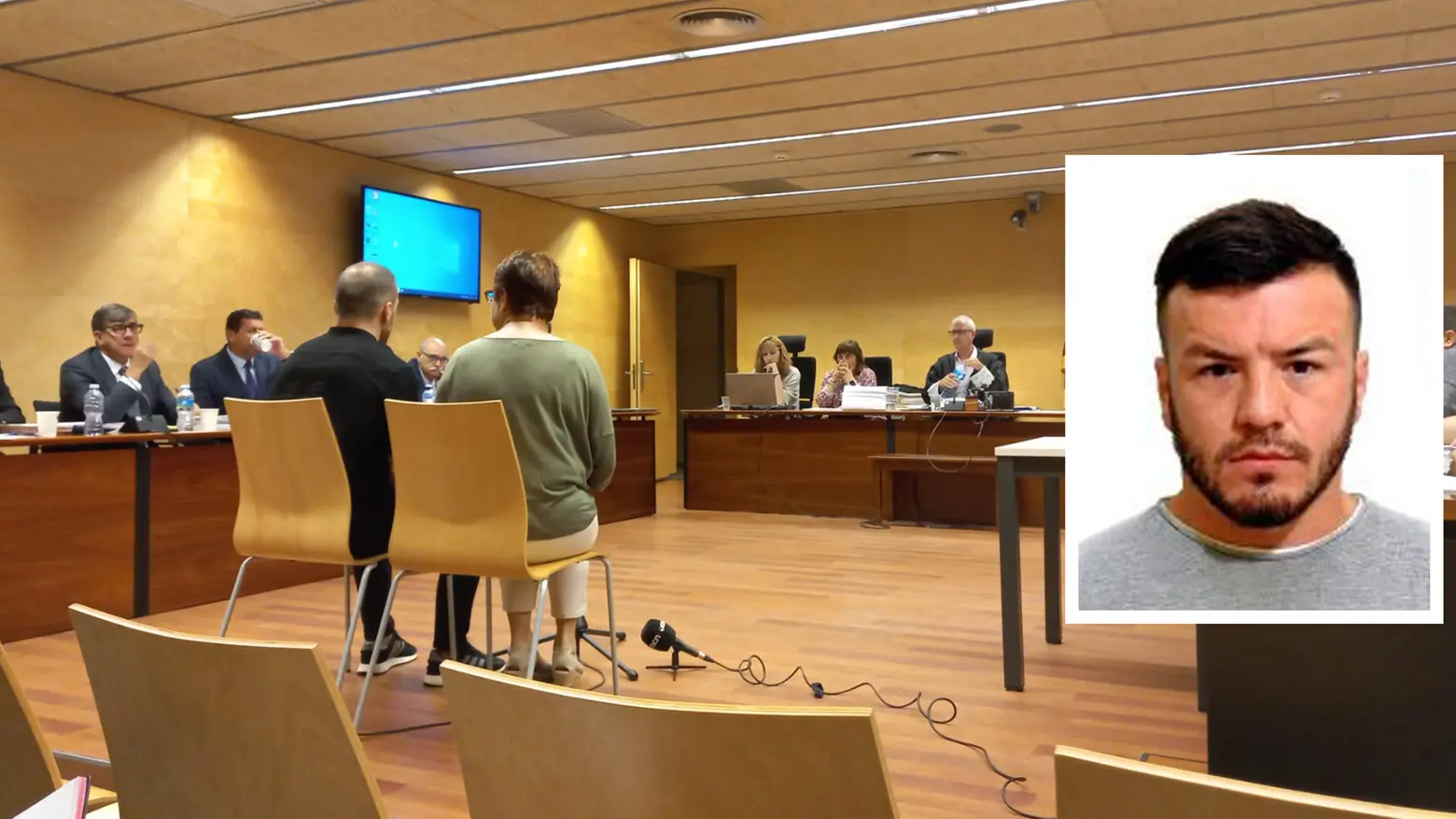 Rassoul Bissoultanov. Sullo sfondo, il processo che fu celebrato a Girona, in Spagna