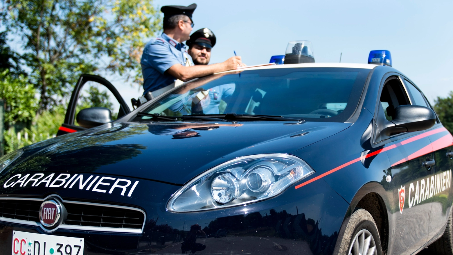 L'intervento dei Carabinieri (foto d'archivio Spf)