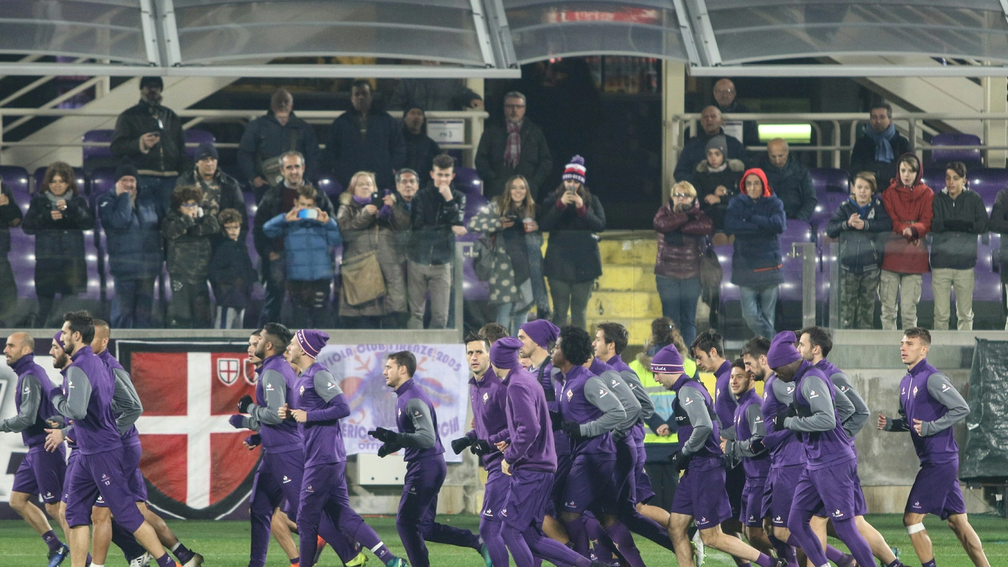 Fiorentina, allenamento a porte aperte allo stadio (Germogli)