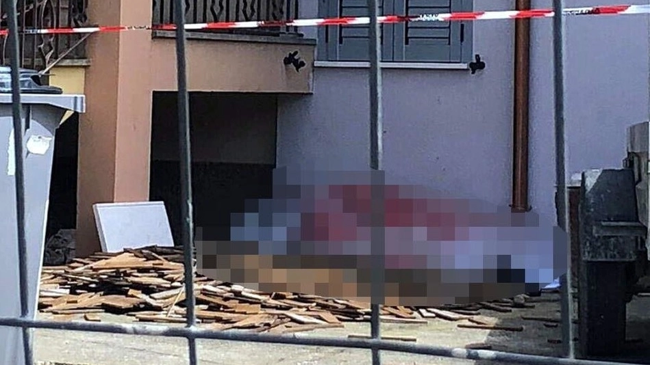 Il cortile dove si è verificato l’incidente Il cortile dove si è verificato l’incidente