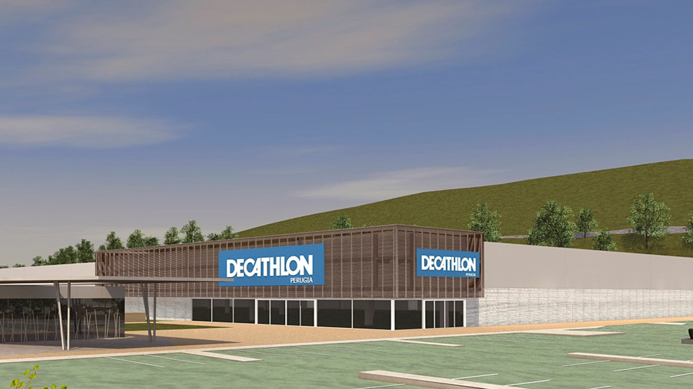 Il progetto della sede di Decathlon a Olmo