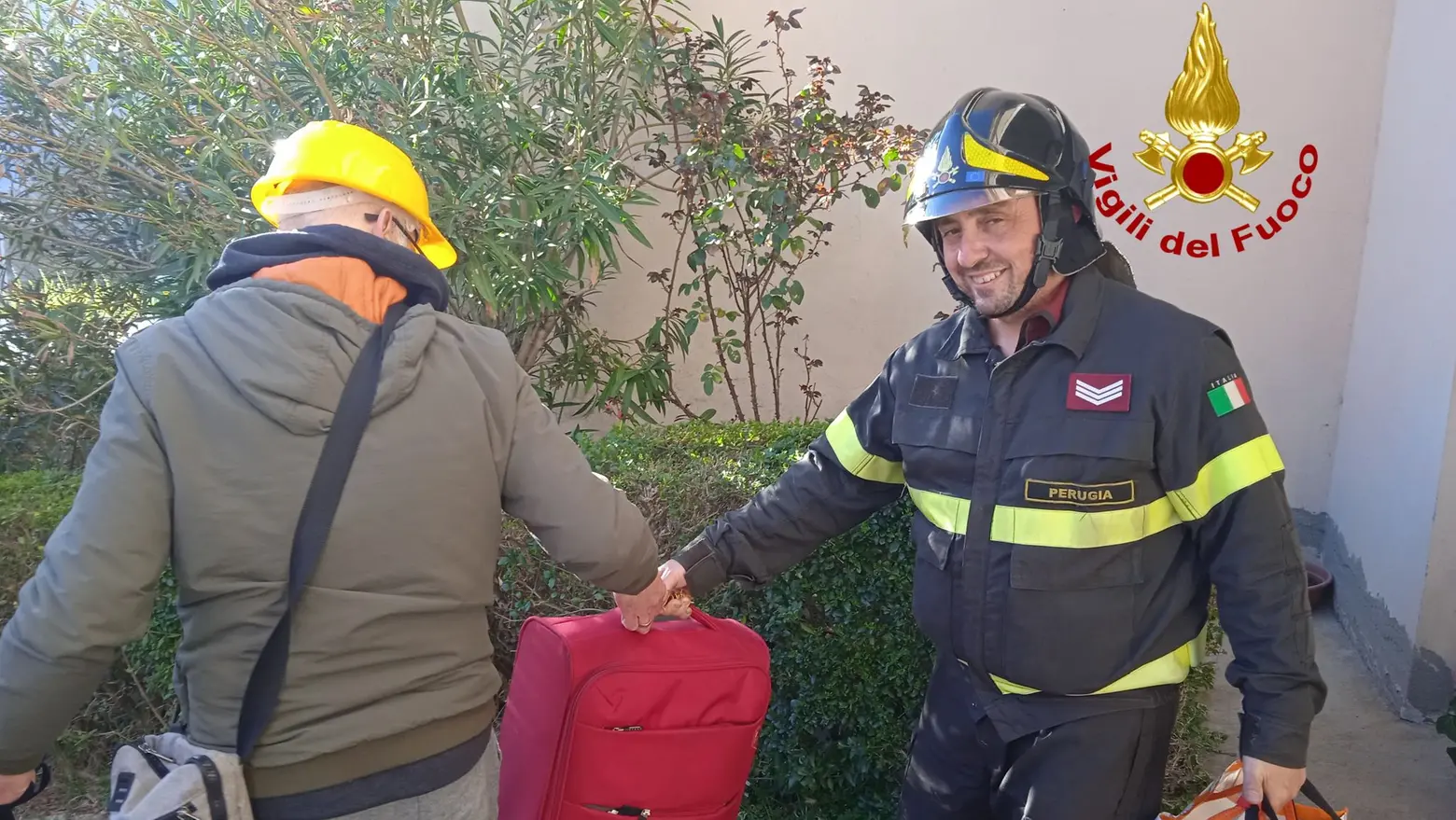 I vigili del fuoco a Pierantonio I vigili del fuoco a Pierantonio