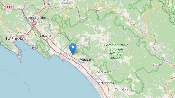 Terremoto a Massa Carrara, la localizzazione (Ingv)