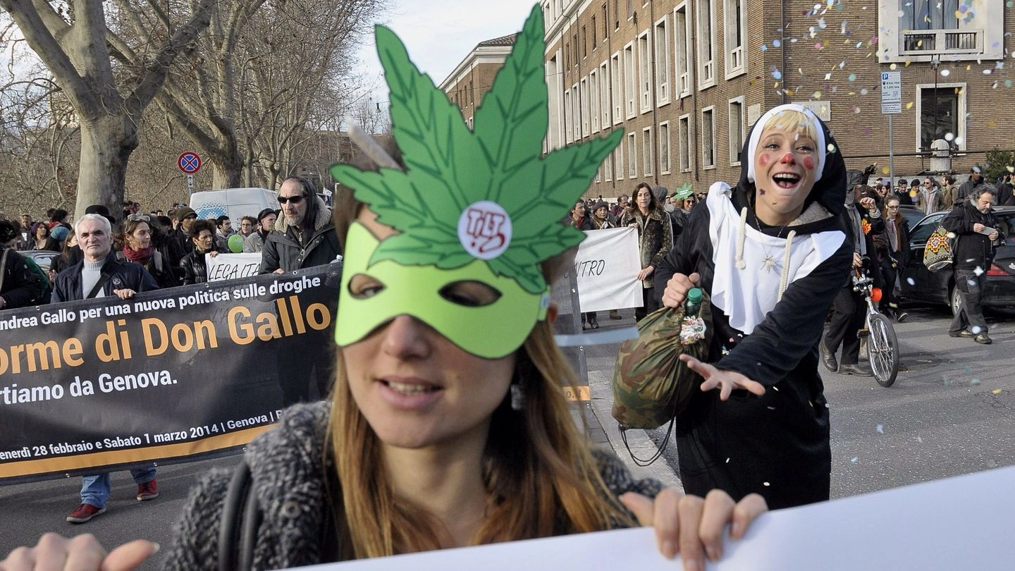 Manifestazione per la legalizzazione della cannabis (Archivio)