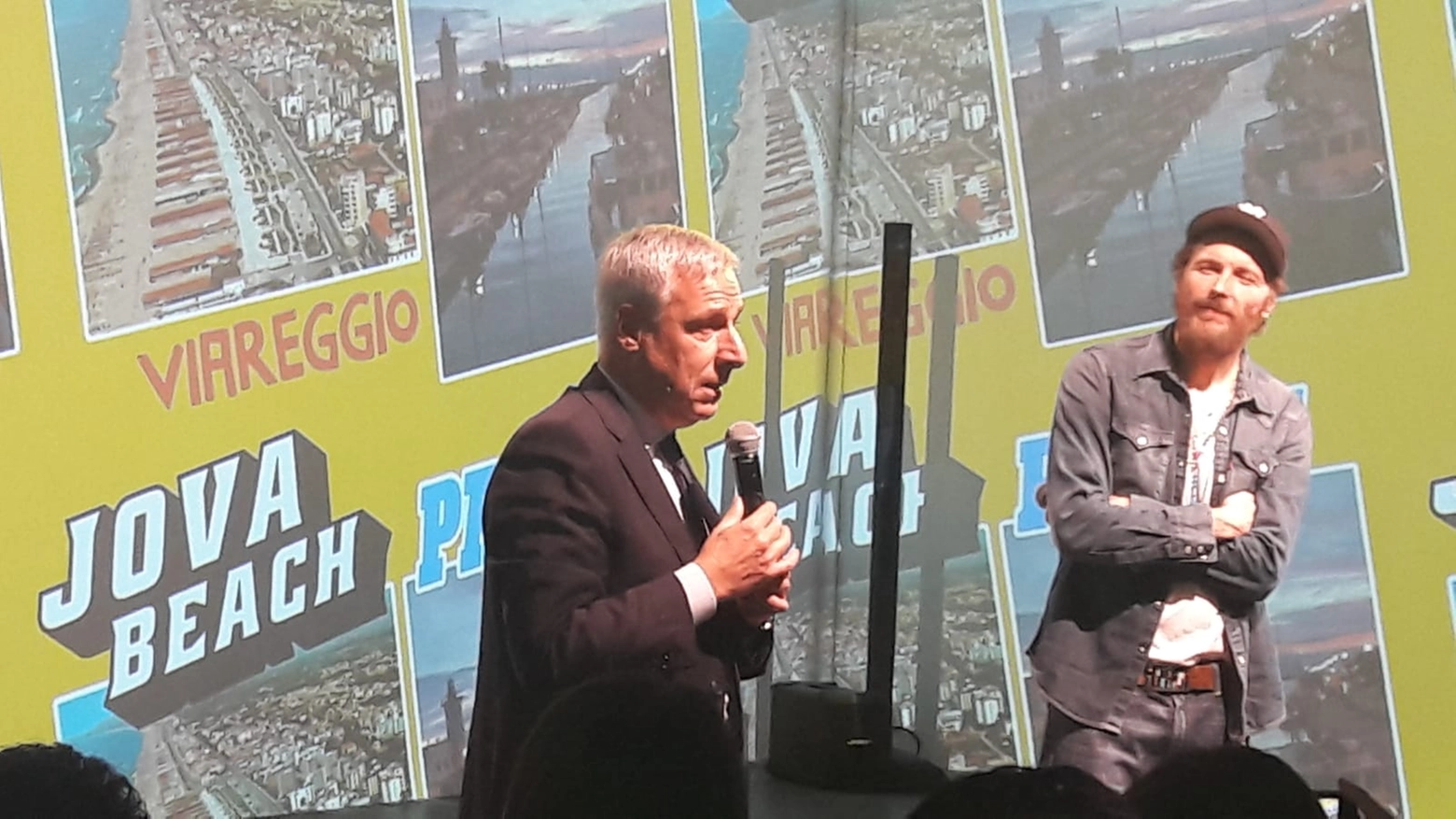 Jovanotti, qui con Giorgio Del Ghingaro, presenta il tour 2019