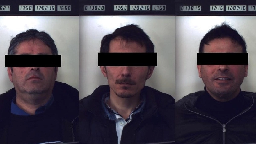 I tre banditi arrestati