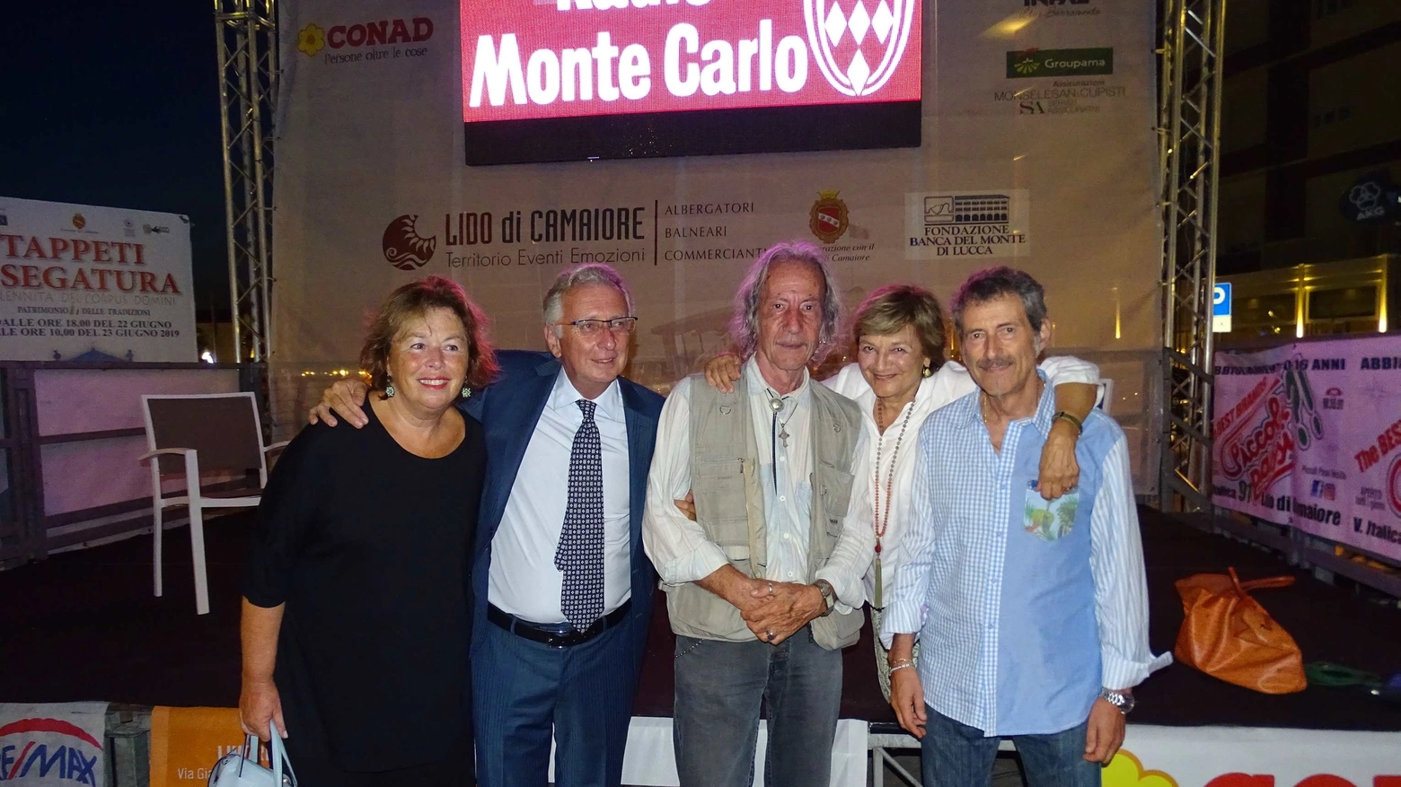 Alcuni dei conduttori storici di Radio Montecarlo
