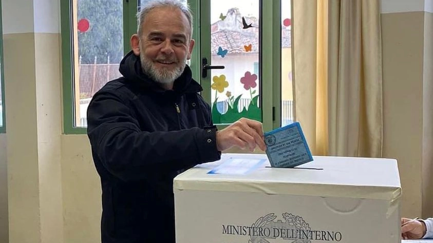 Riccardo Lazzerini al voto di maggio, da cui è uscito nuovo sindaco di Impruneta 