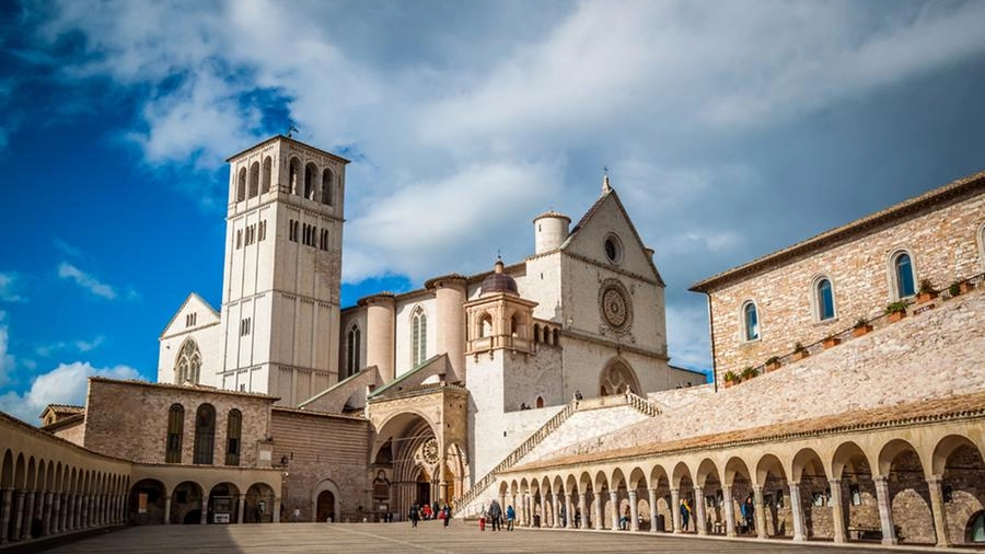 La basilica di San Francesco ad Assisi