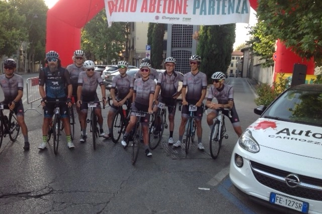 Sabrina Raggiante con la squadra La Fuga Faliero Sarti