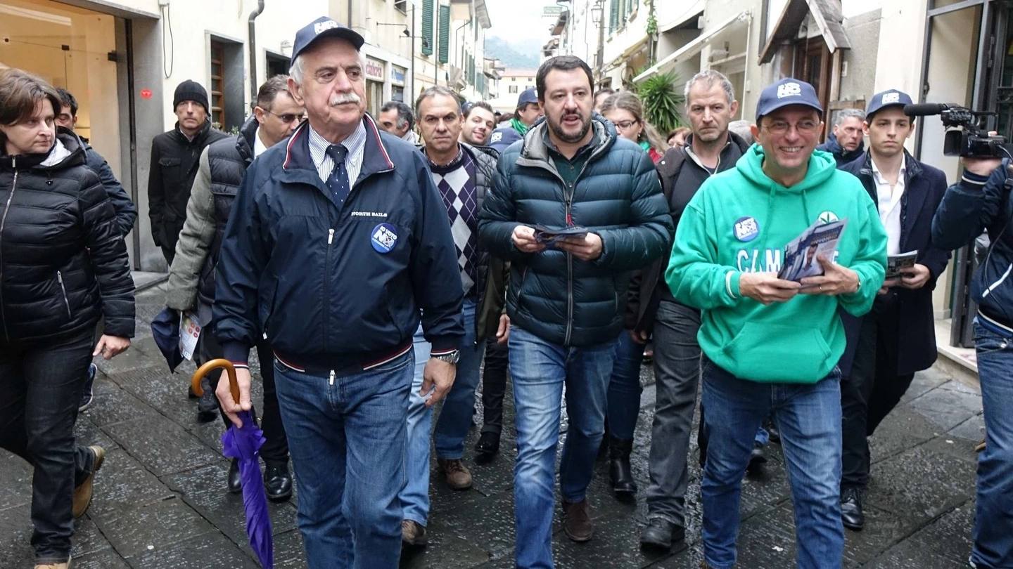 Salvini a Viareggio (foto Umicini)
