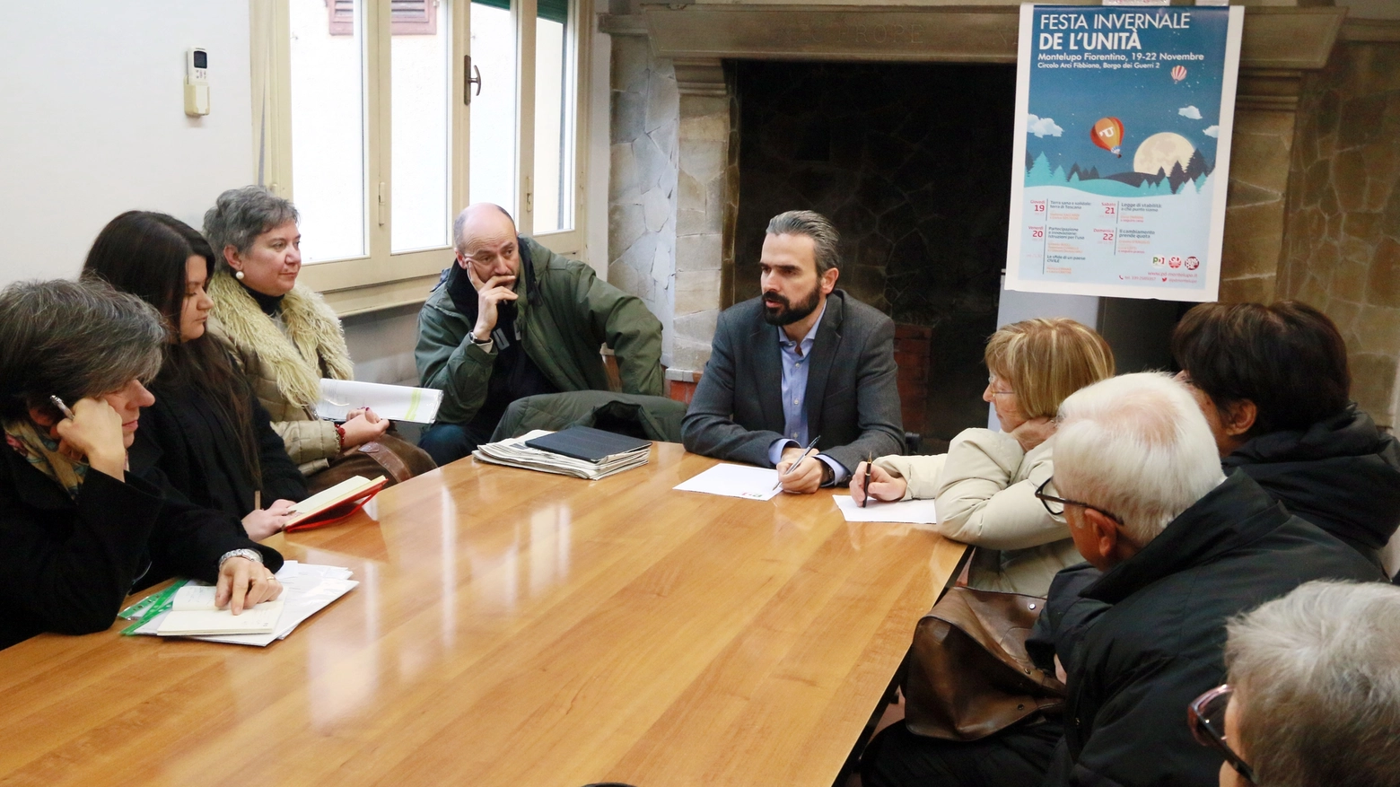 I risparmiatori di Banca Etruria incontrano Dario Parrini. Foto Gianni Nucci/Germogli