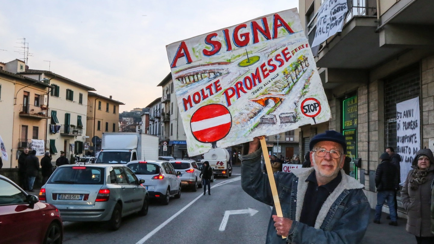 La protesta (foto Tommaso Germogli)