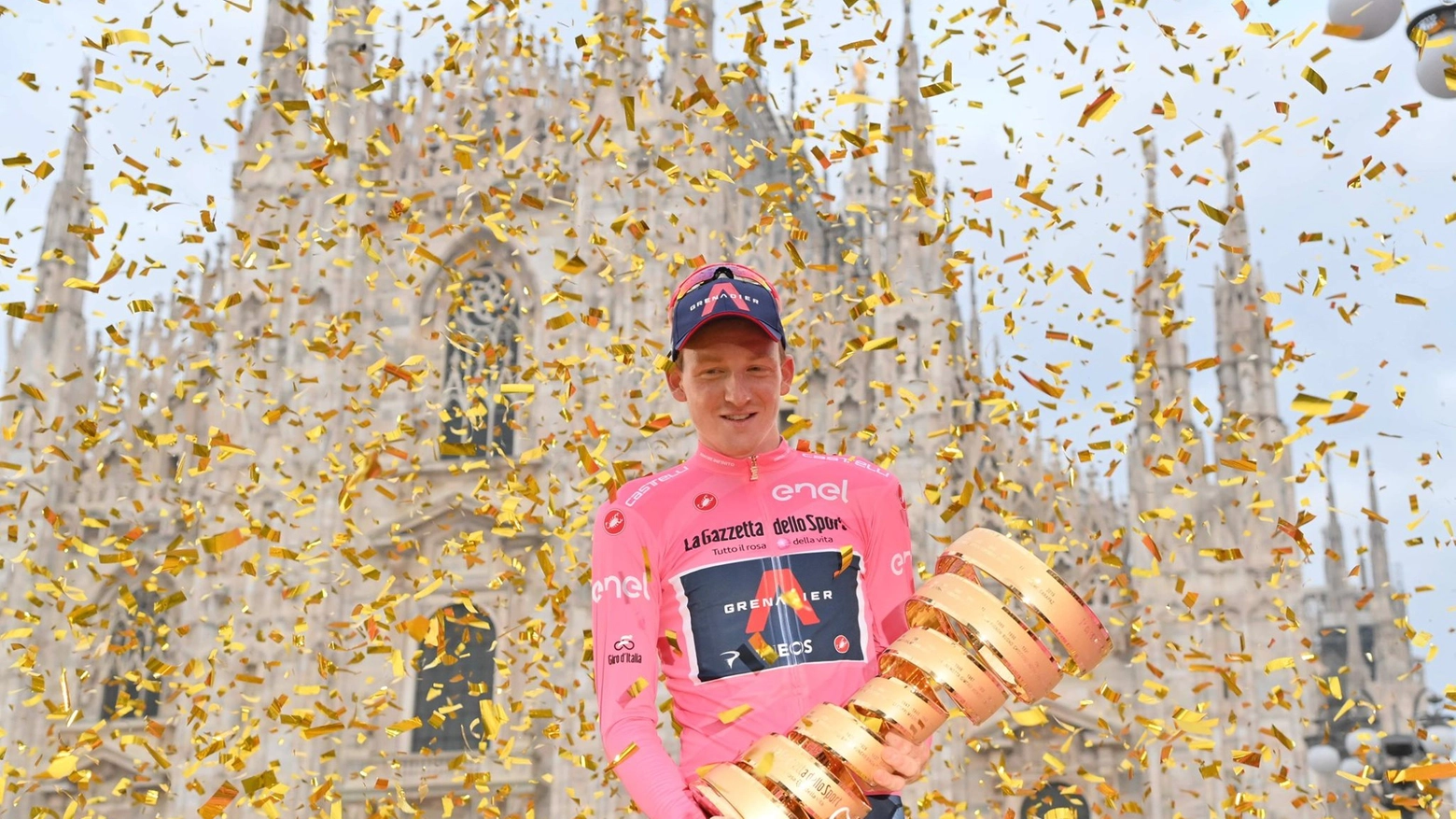 L'ultimo vincitore del Giro d'Italia Tao Geoghegan Hart