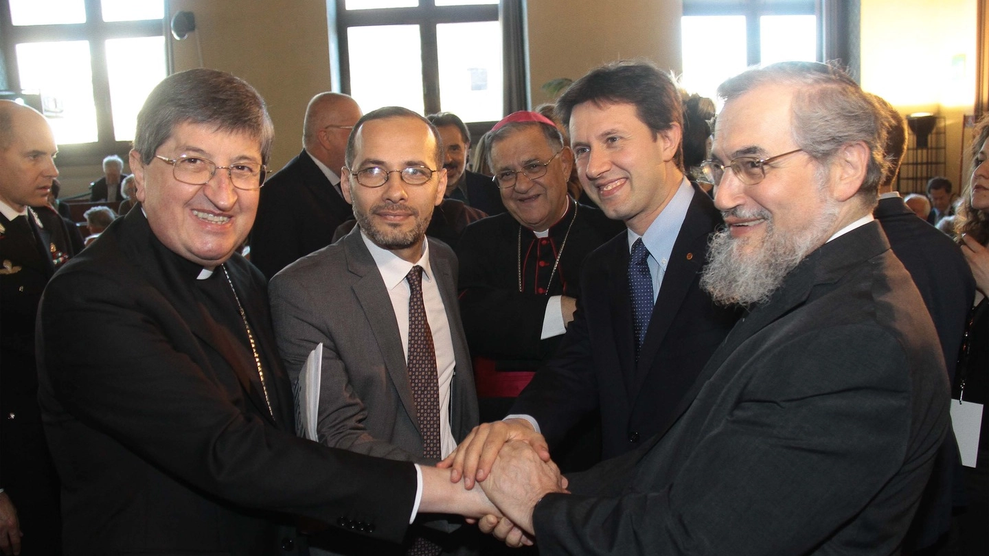 L'arcivescovo Betori e l'imam di Firenze (New Press Photo)