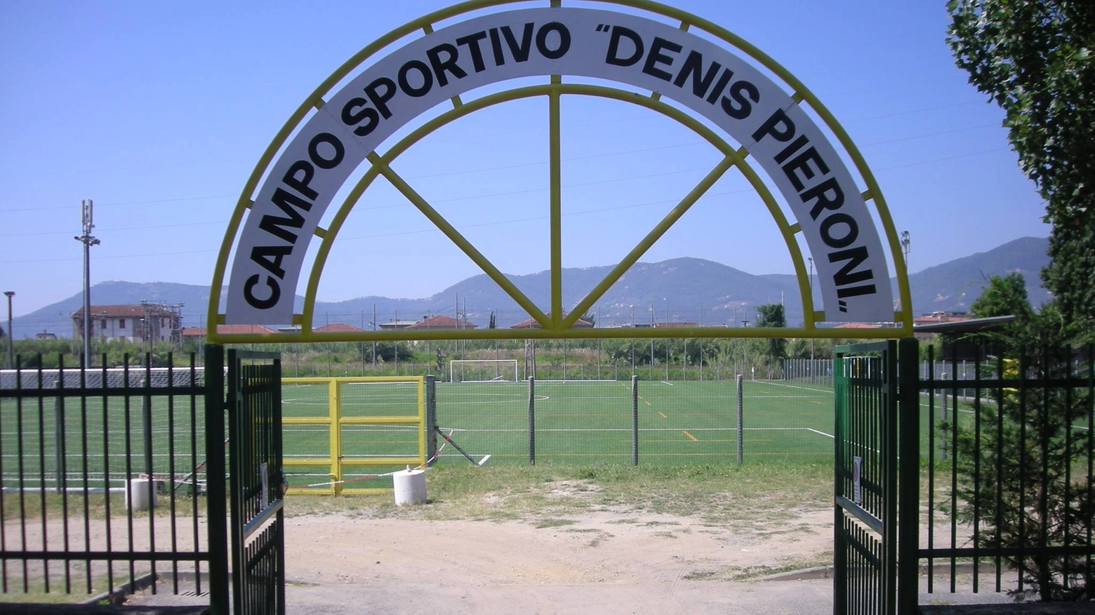 Il campo sportivo Denis Pieroni della Pieve