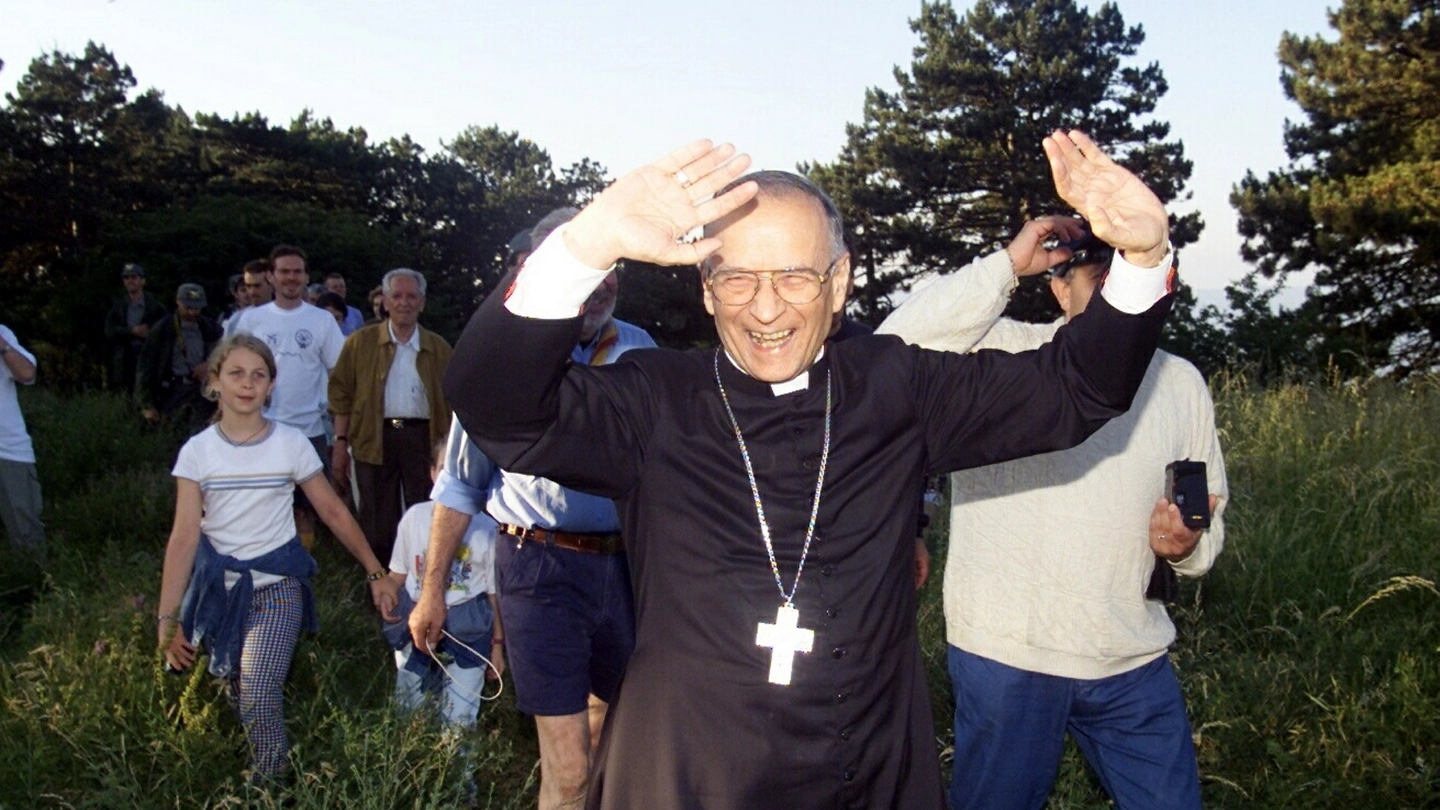 Il cardinale arcivescovo Silvano Piovanelli a Monte Morello