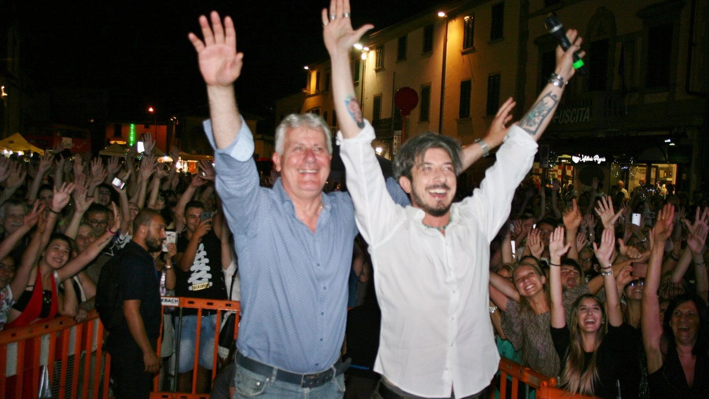 Paolo Ruffini con il sindaco Rinaldo Vanni