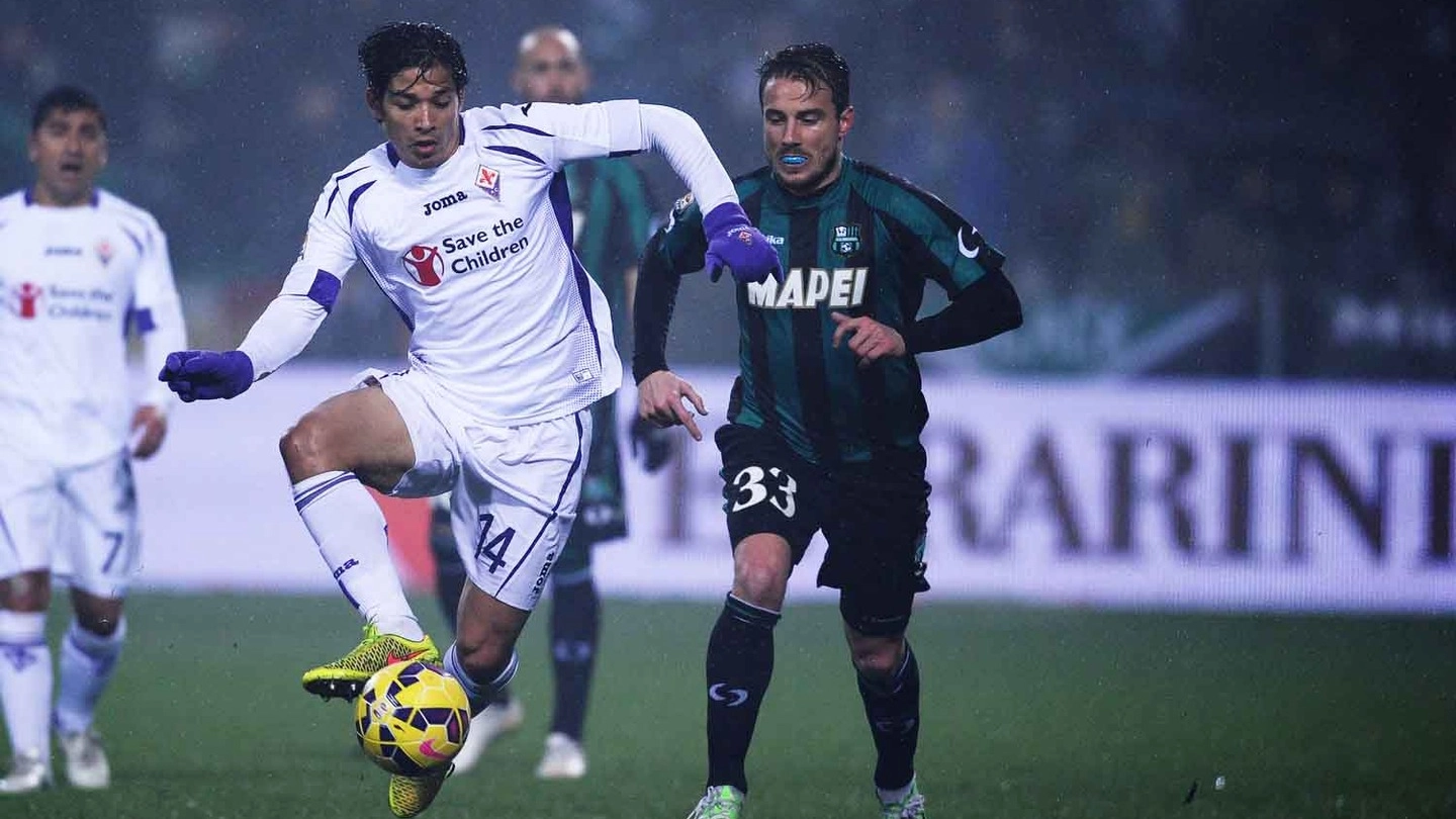 Mati Fernandez in azione contro il Sassuolo