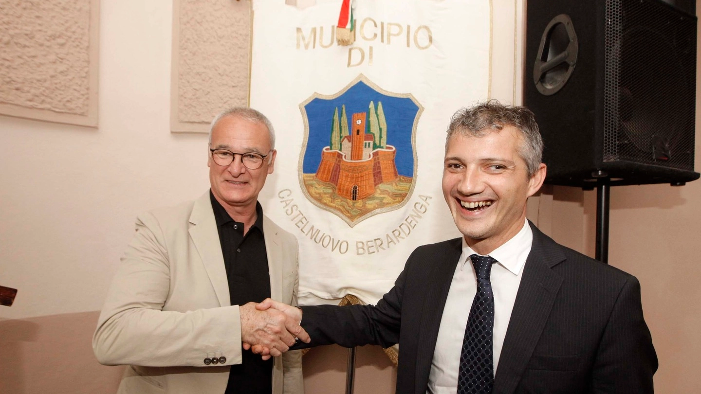 Claudio Ranieri cittadino onorario di Castelnuovo Berardenga, Siena (foto Lazzeroni)