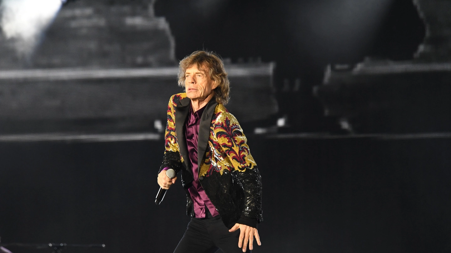 Mick  Jagger, nel concerto-evento di Lucca (foto Alcide) 