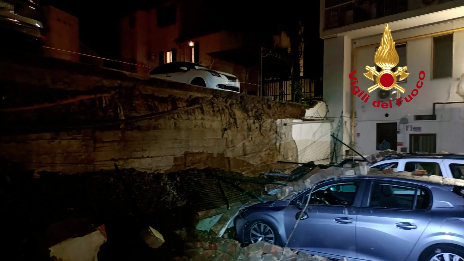 Una delle auto coinvolte Una delle auto coinvolte