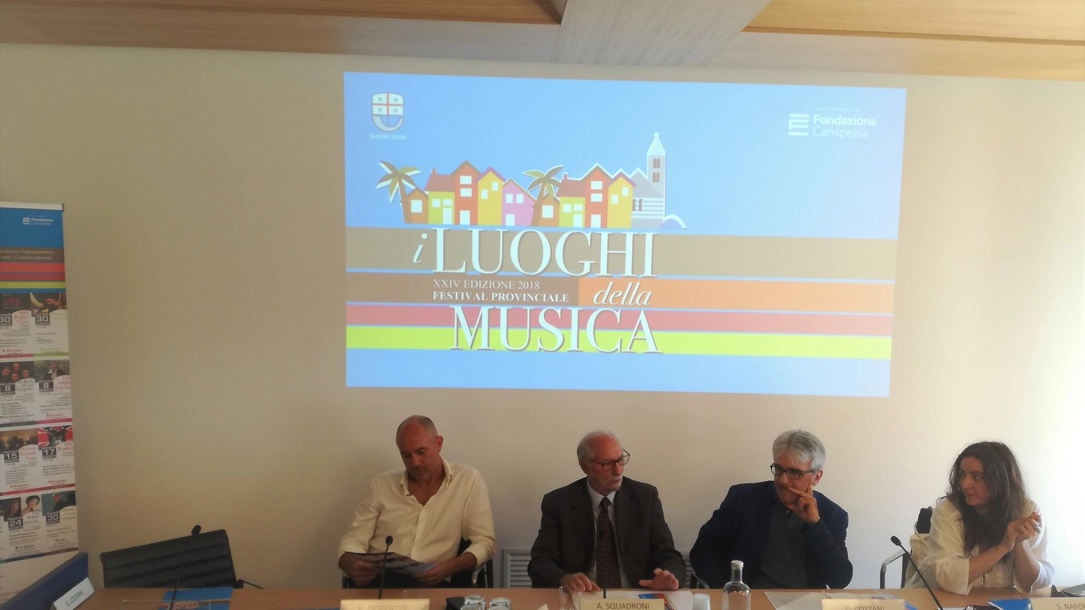 Bruno Fiorentini, Andrea Squadroni, Claudio Cozzani e Stefania Nardi alla presentazione
