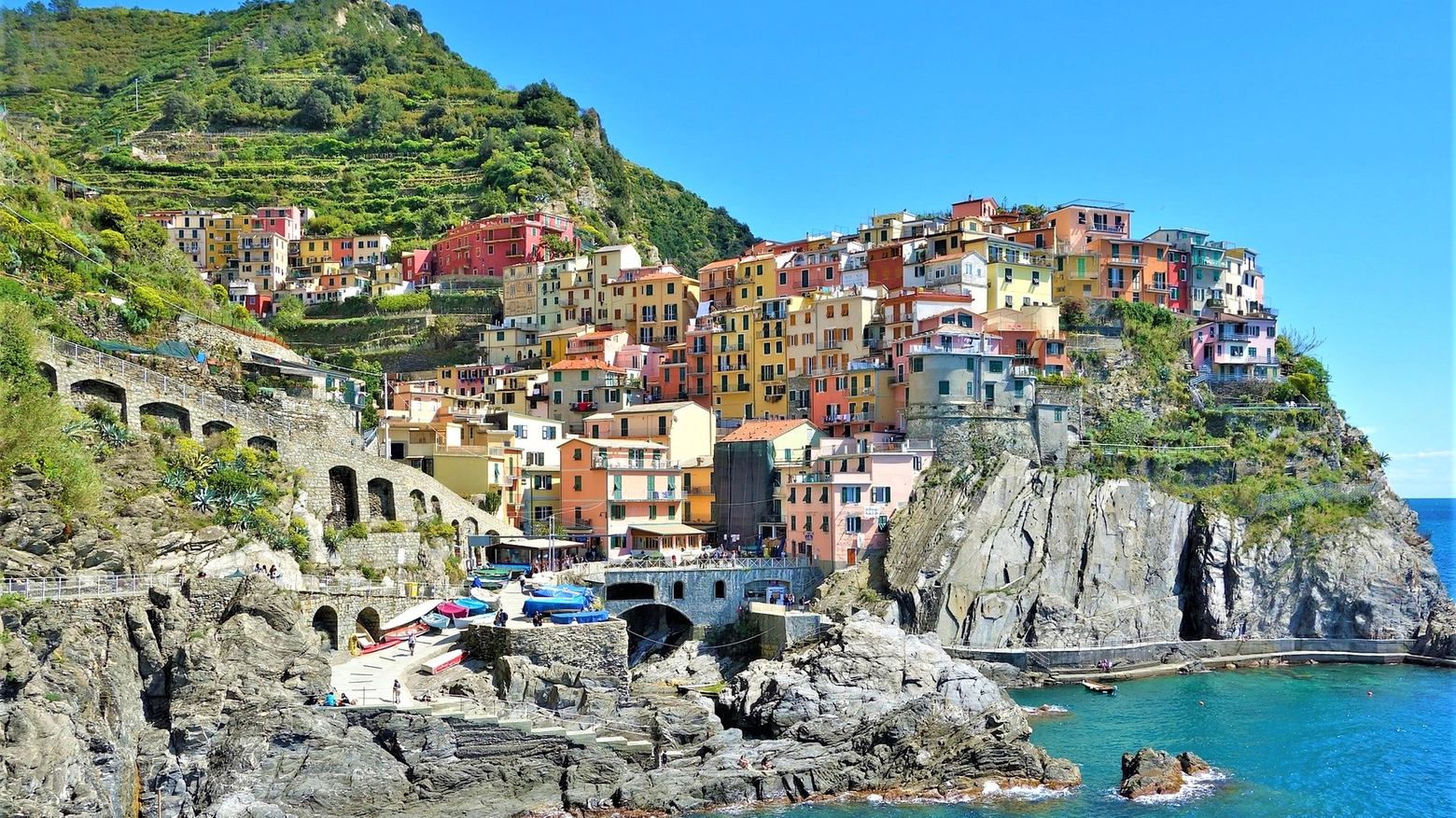 La costa delle Cinque Terre in Liguria