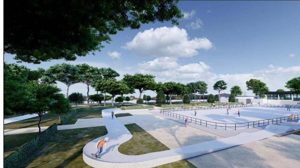A Carrara, progetto di riqualificazione della Caravella con una pista da pump track unica in Italia. Lavori finanziati con fondi del Pnrr per creare una cittadella sportiva con nuove strutture e aree verdi.