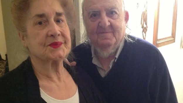 Grazia Maranghi con il marito Sergio in un momento felice